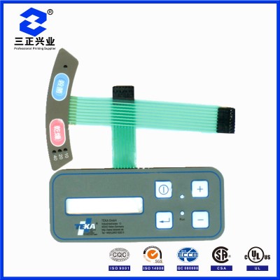 Custom-Designed 3m Adhesive Water Resistant Membrane Switch with UL and RoHS Certification Panels